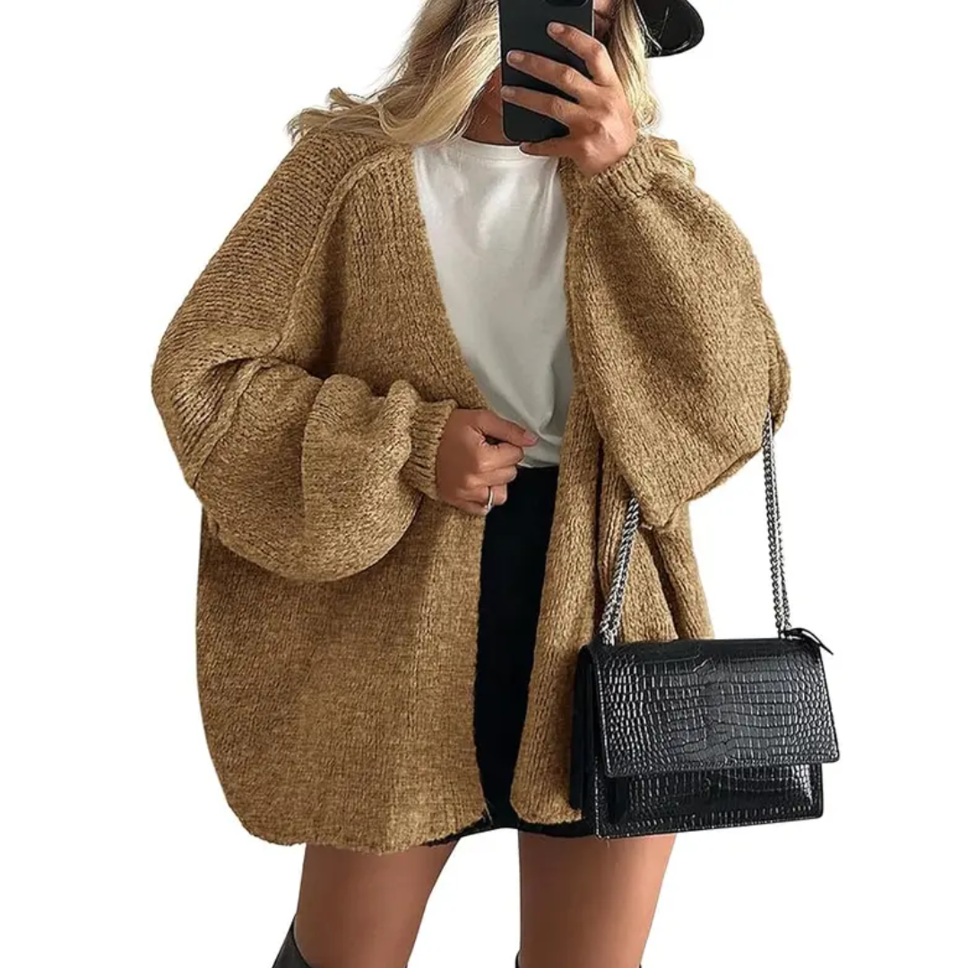 WRENLEY™ | – Cozy Oversized Open Front Cardigan Sweater