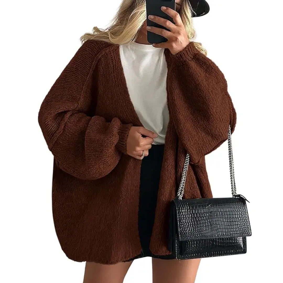WRENLEY™ | – Cozy Oversized Open Front Cardigan Sweater