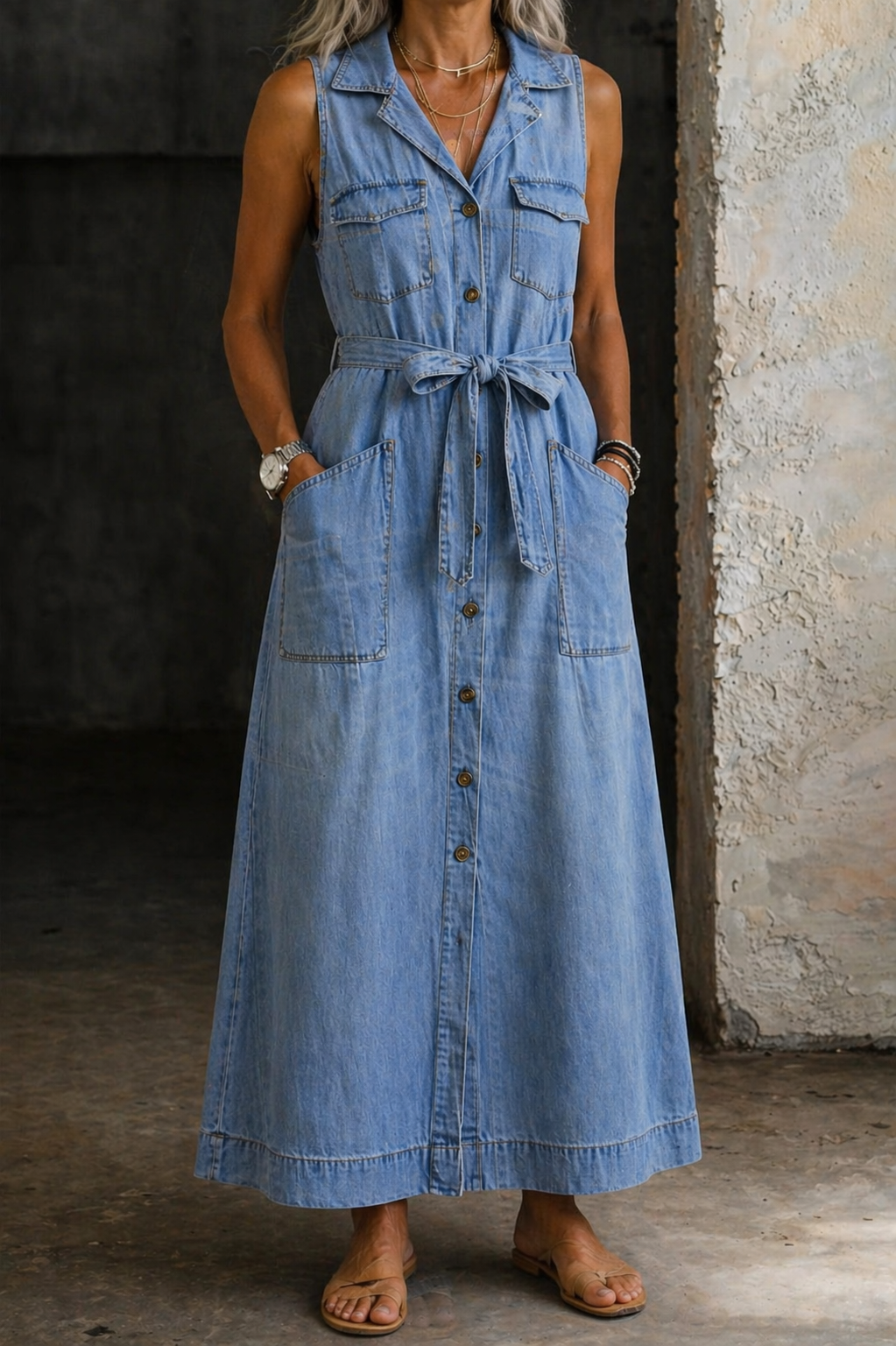 Shelby™ | Denim Dress