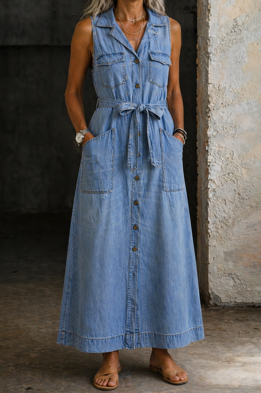 Shelby™ | Denim Dress