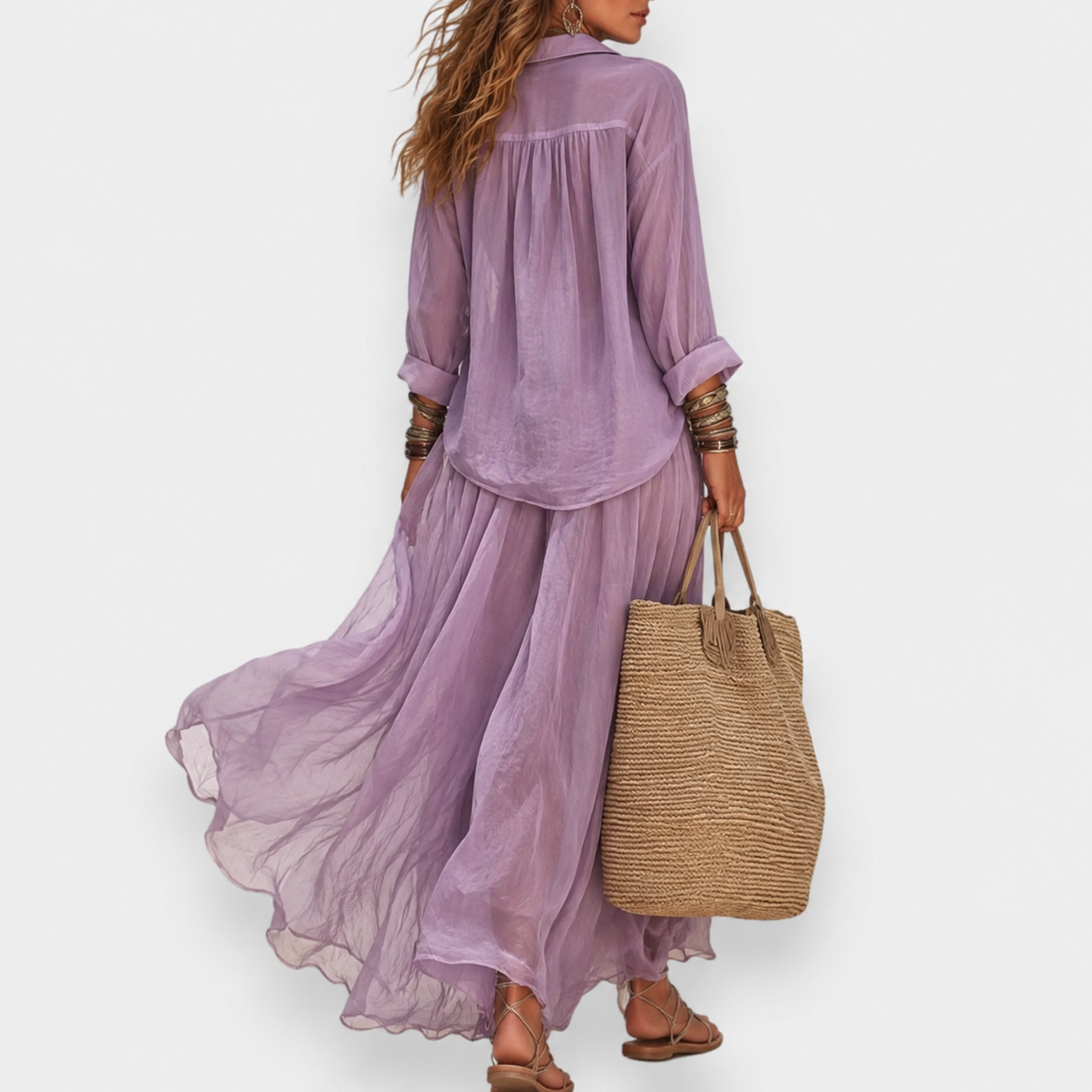 Clementine™ | Blouse and Pleated Skirt Set