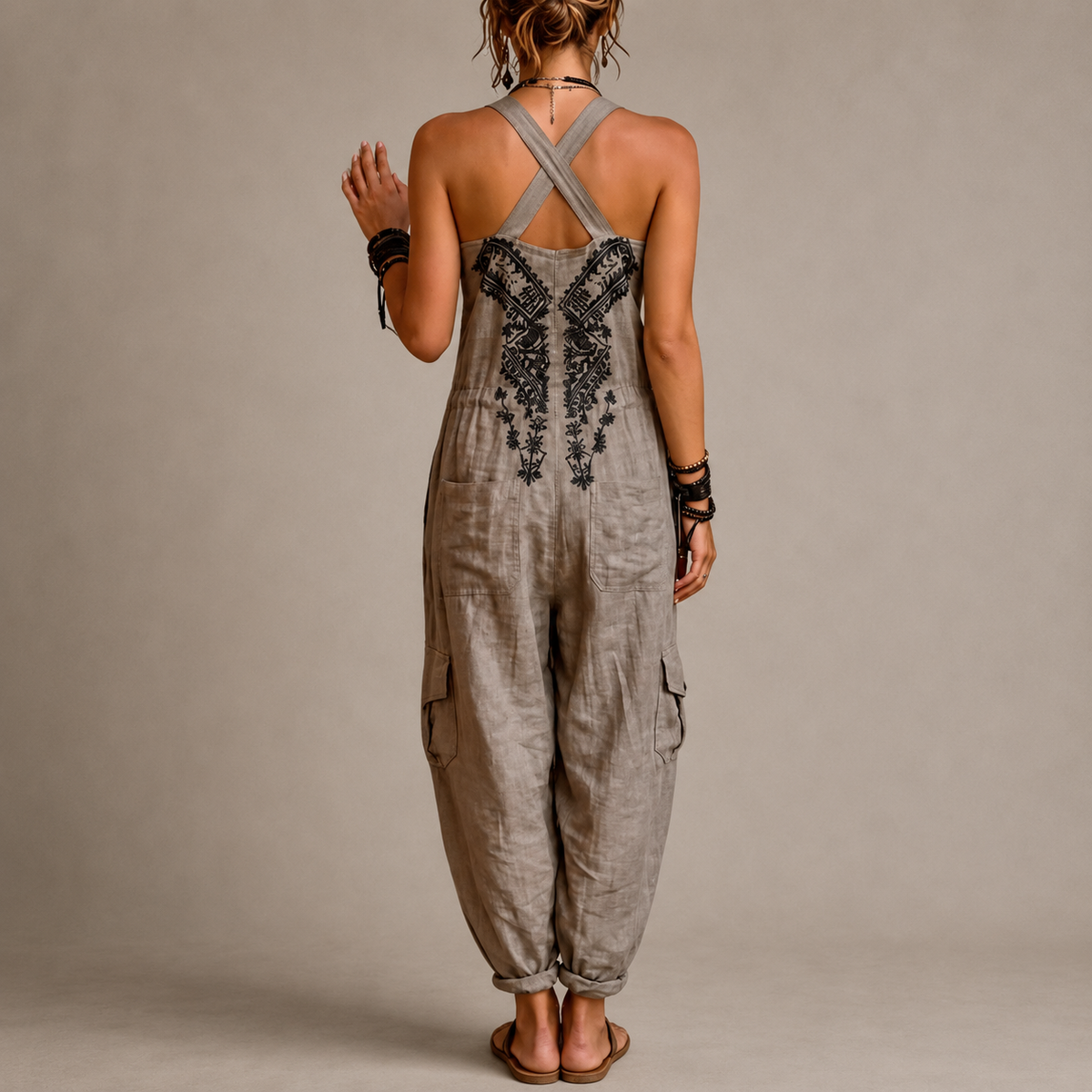 Hattie™ | Embroidered Harem Jumpsuit
