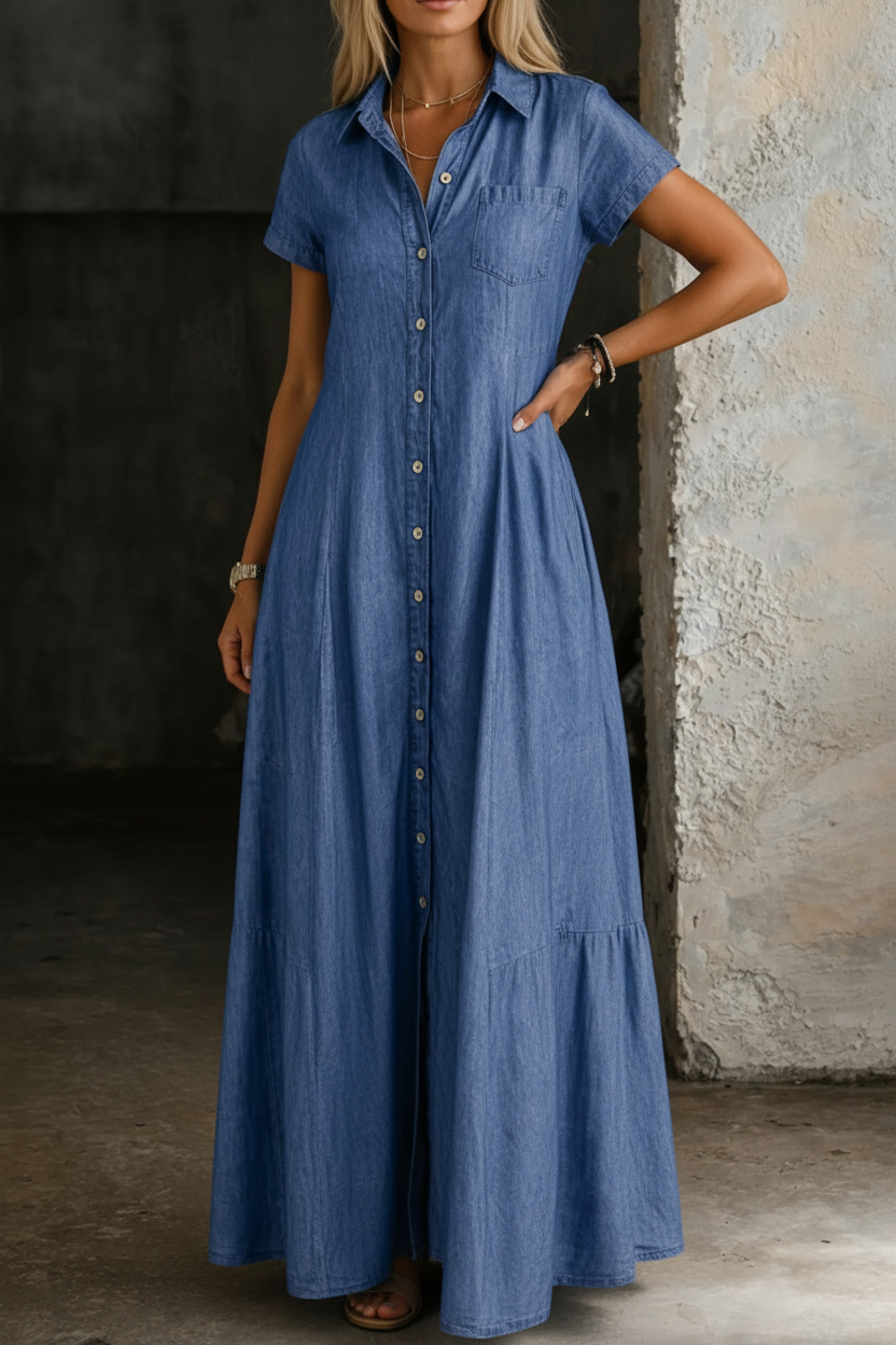 Destiny™ | Long Denim Dress