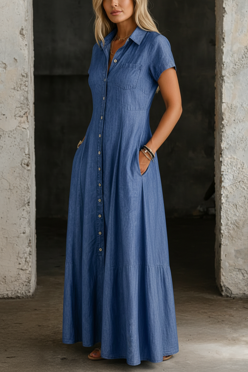 Destiny™ | Long Denim Dress