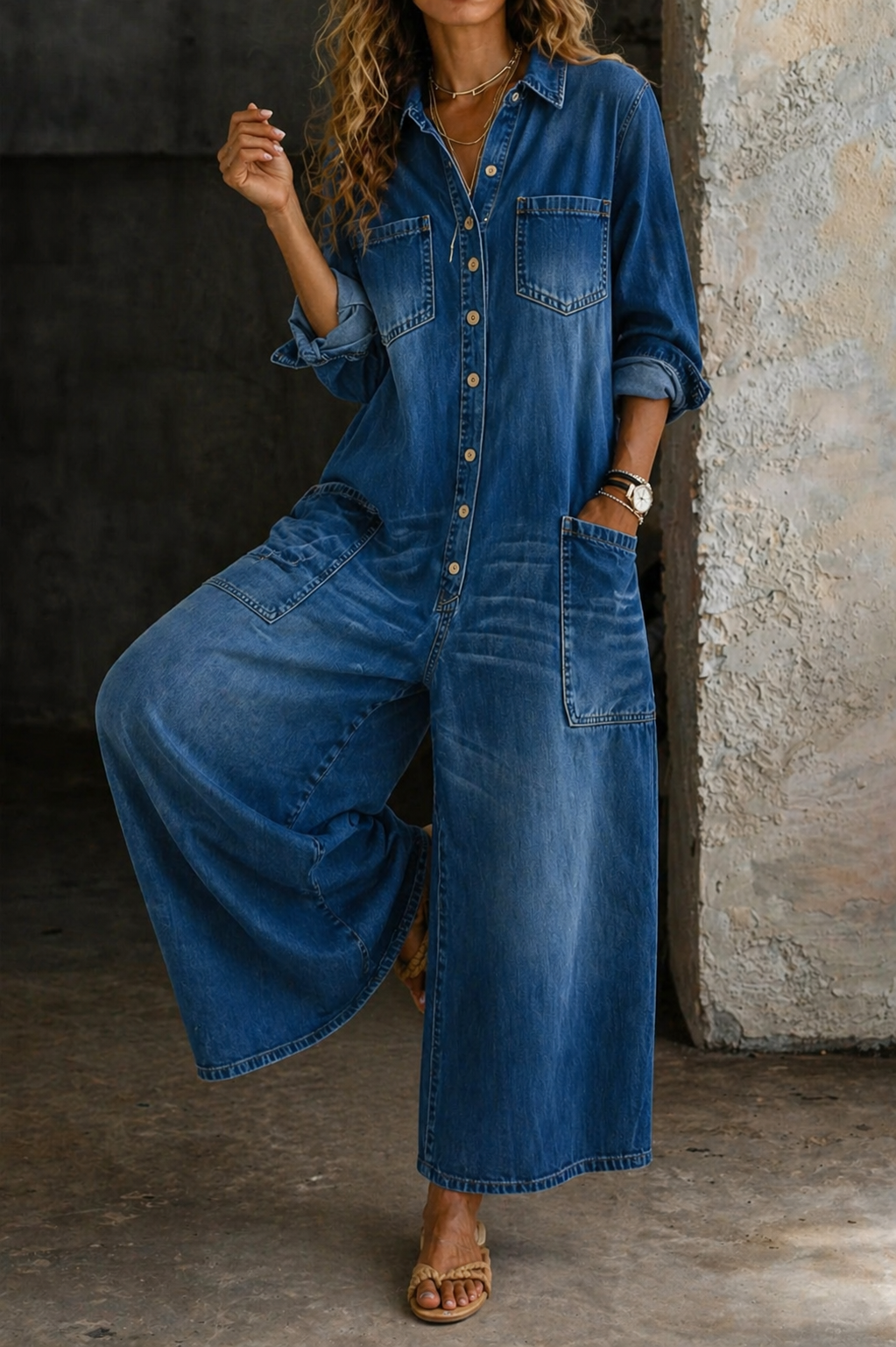 Eileen™ | Casual Denim Jumpsuit