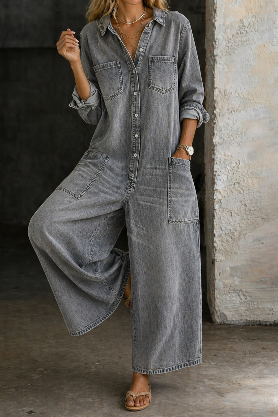 Eileen™ | Casual Denim Jumpsuit
