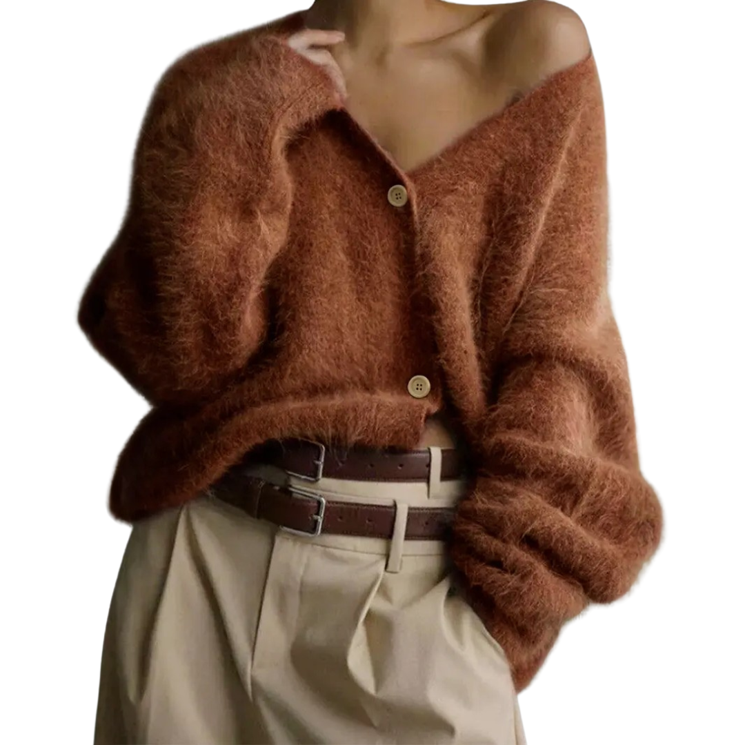 BRISEIS™ | – Cozy V-Neck Button Cardigan