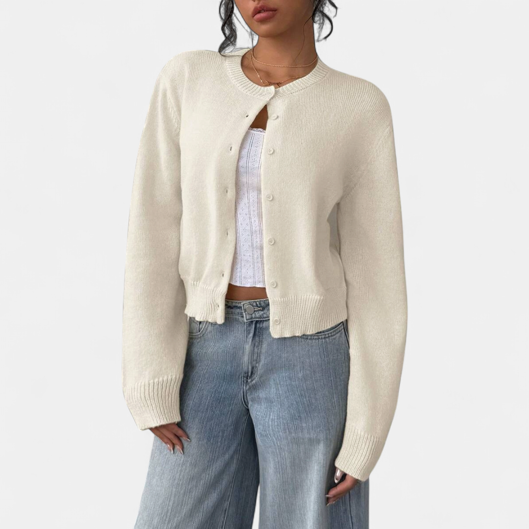 FABLE™ | – Cozy Button-Front Knit Cardigan