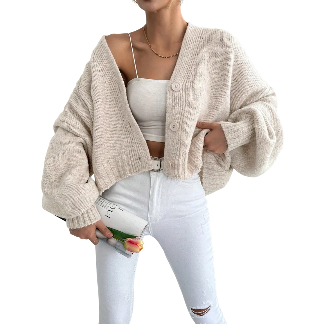 WREN™ | – Relaxed Long Sleeve Knit Cardigan