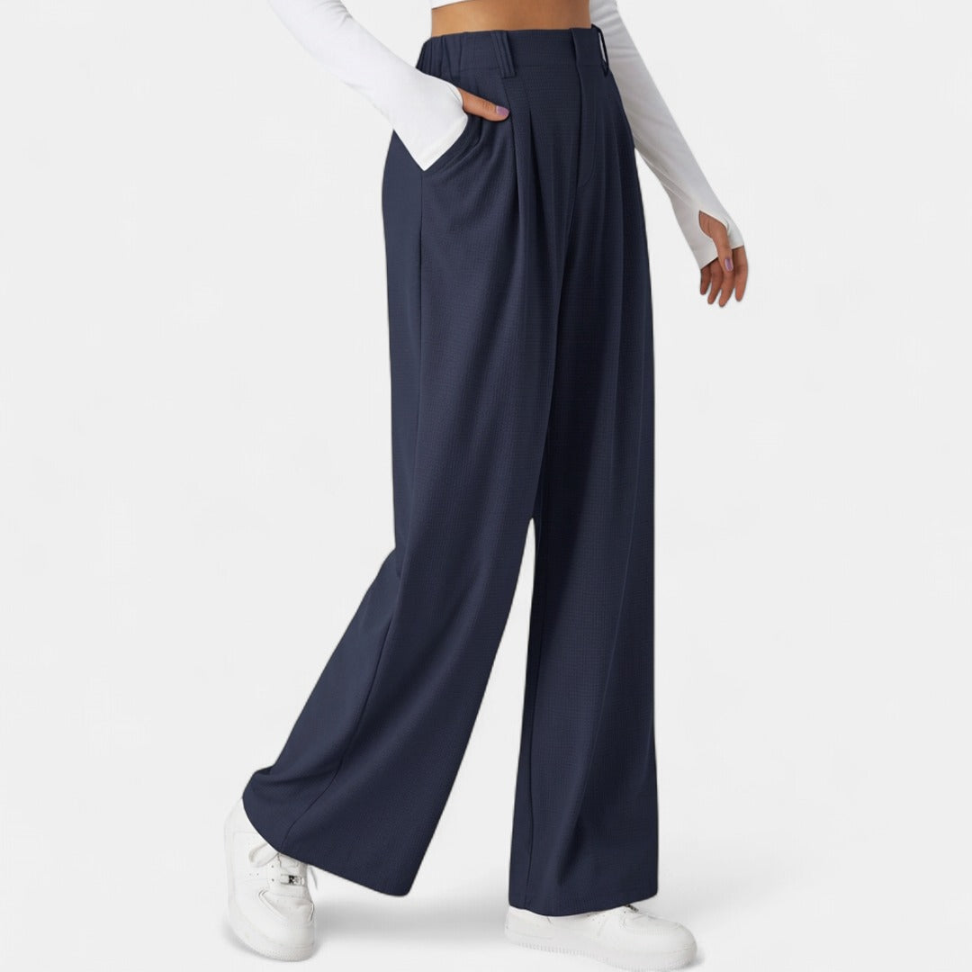 JUNOT™ | – Relaxed High-Waist Wide-Leg Trousers