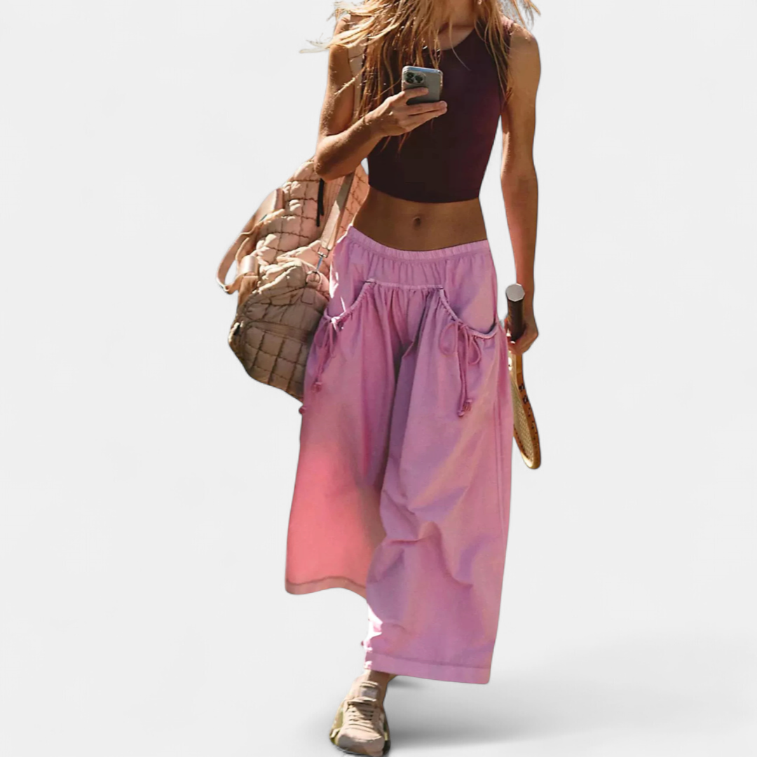 TIMBER™ | – Relaxed Wide Leg Drawstring Pants