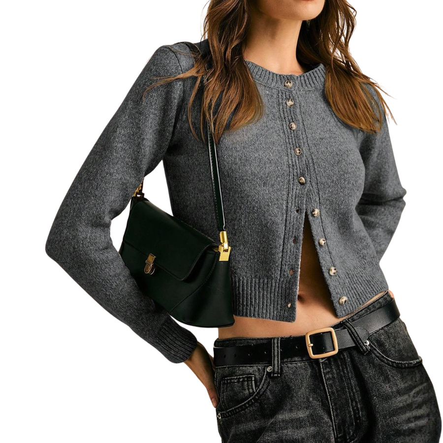 SOLVEIG™ | – Cozy Ribbed Button-Front Cardigan