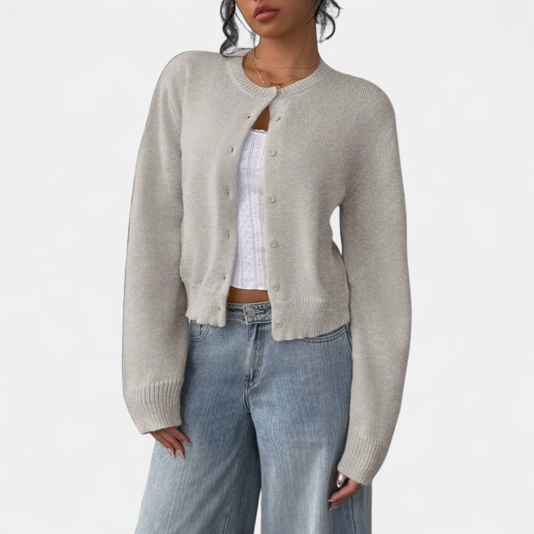 FABLE™ | – Cozy Button-Front Knit Cardigan