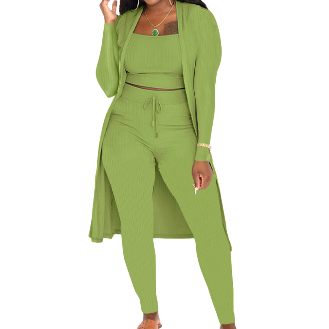 LINDEN™ | – Cozy Knit Open Front Co-ord Set