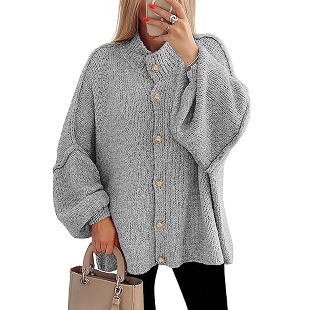 HESTIA™ | – Cozy Batwing Sleeve Chunky Knit Cardigan