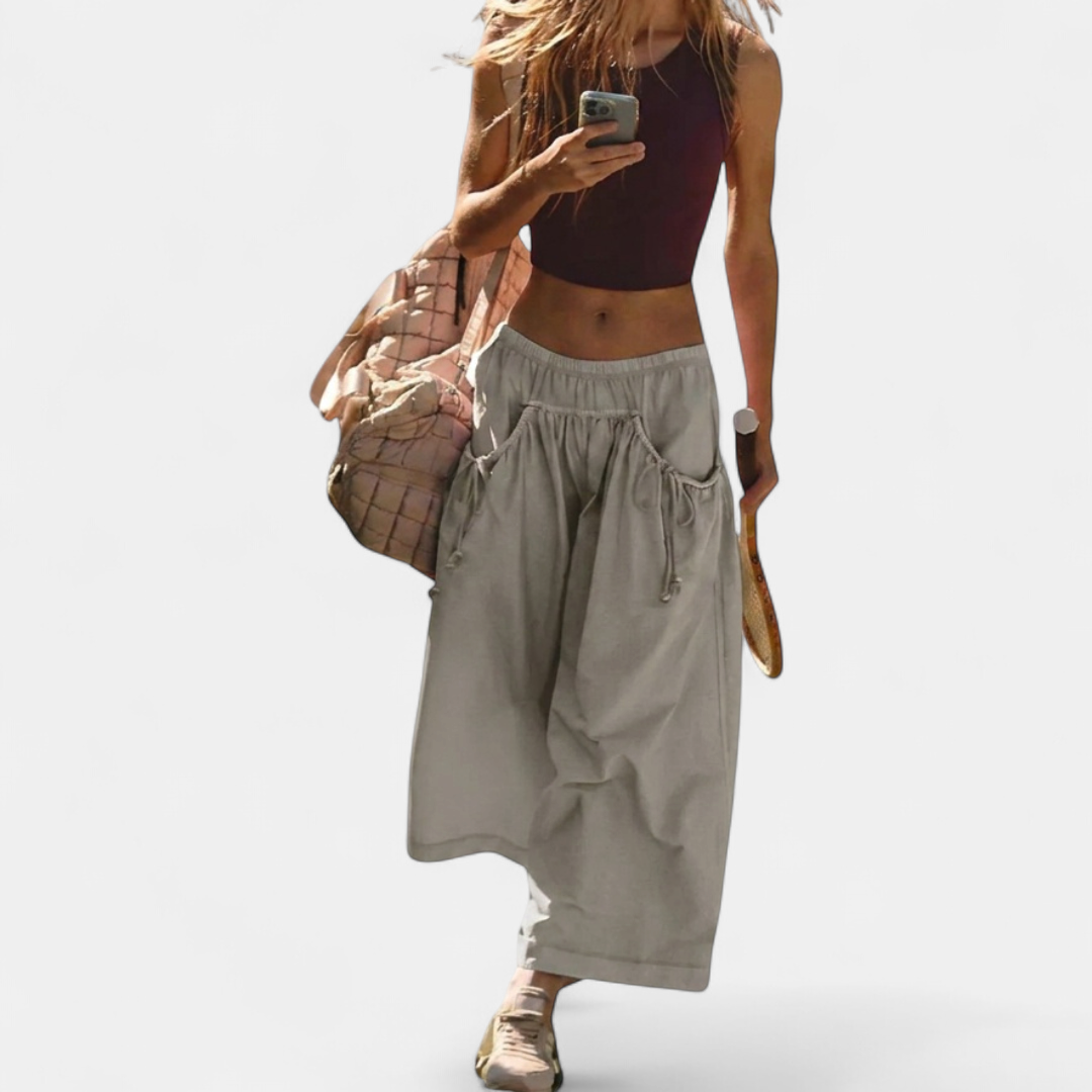 TIMBER™ | – Relaxed Wide Leg Drawstring Pants