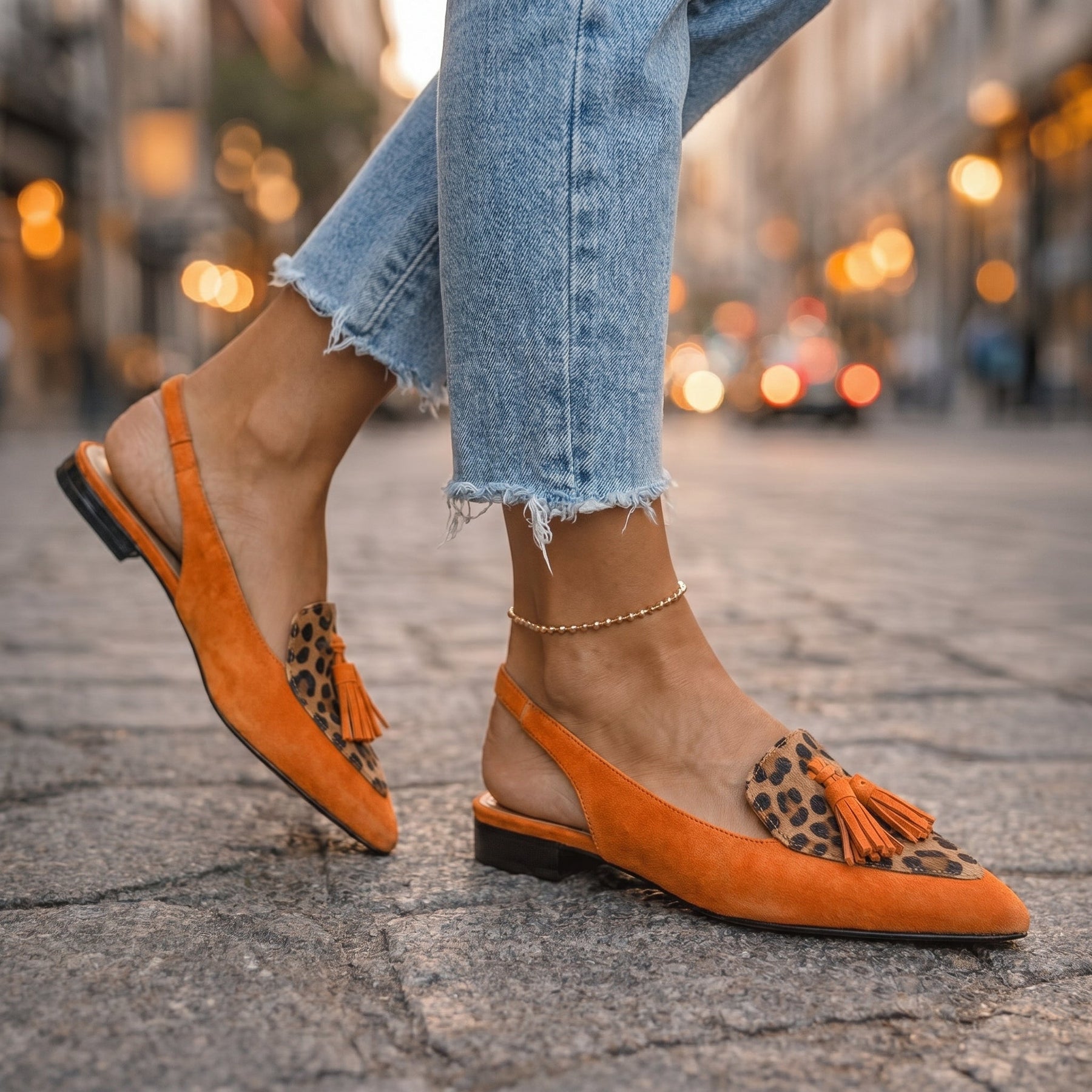 Dorotea™ | Elegant Tassel Slingback Flats