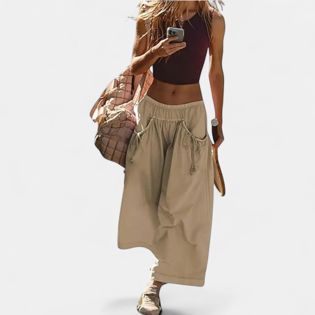 TIMBER™ | – Relaxed Wide Leg Drawstring Pants
