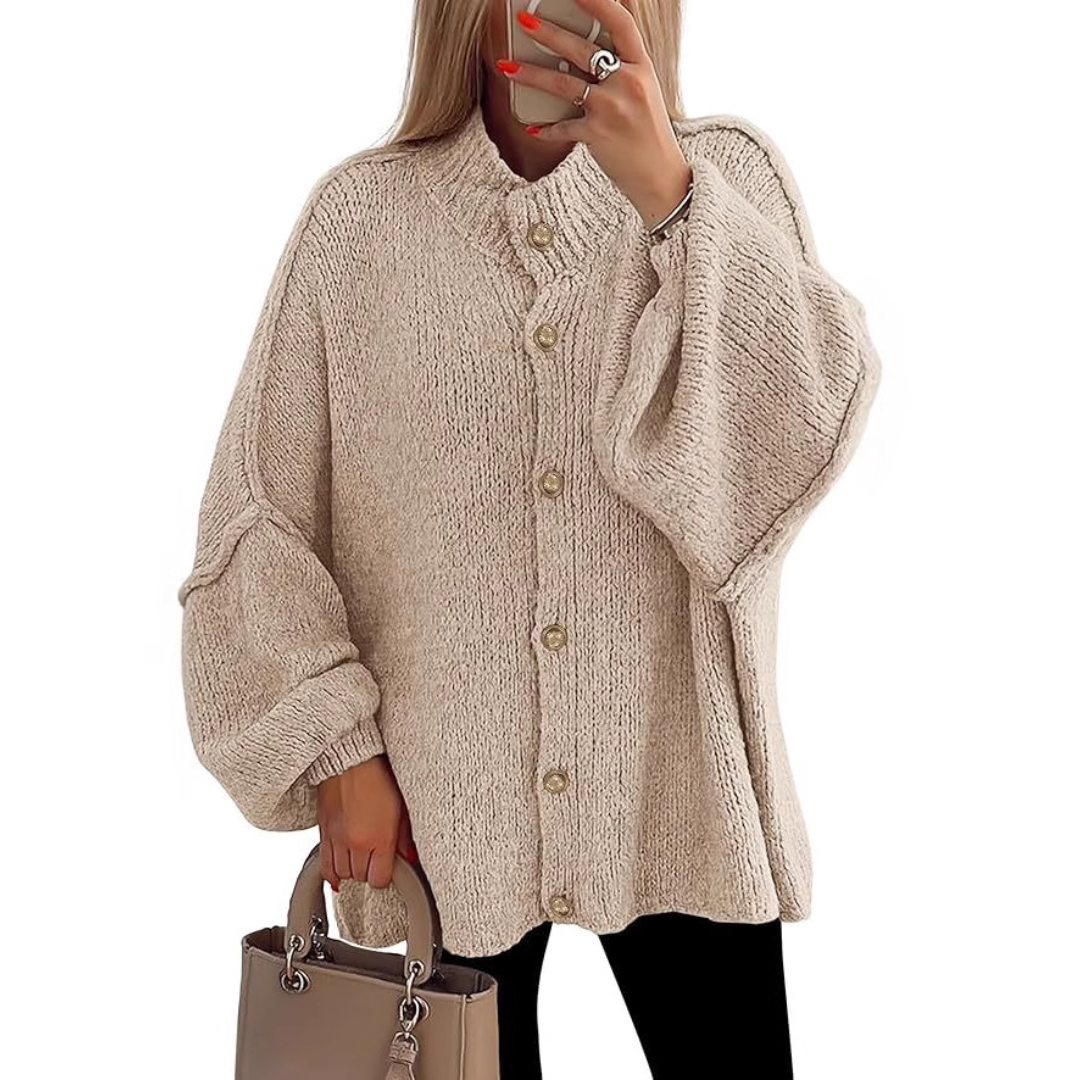 HESTIA™ | – Cozy Batwing Sleeve Chunky Knit Cardigan