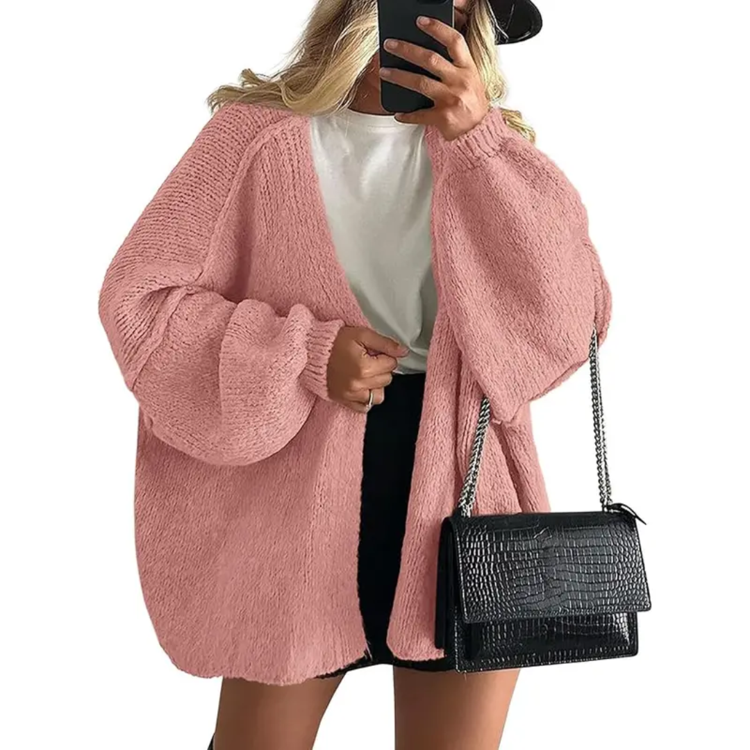 WINONA™ | – Cozy Oversized Lantern Sleeve Cardigan