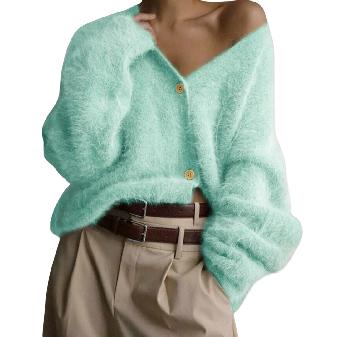 BRISEIS™ | – Cozy V-Neck Button Cardigan