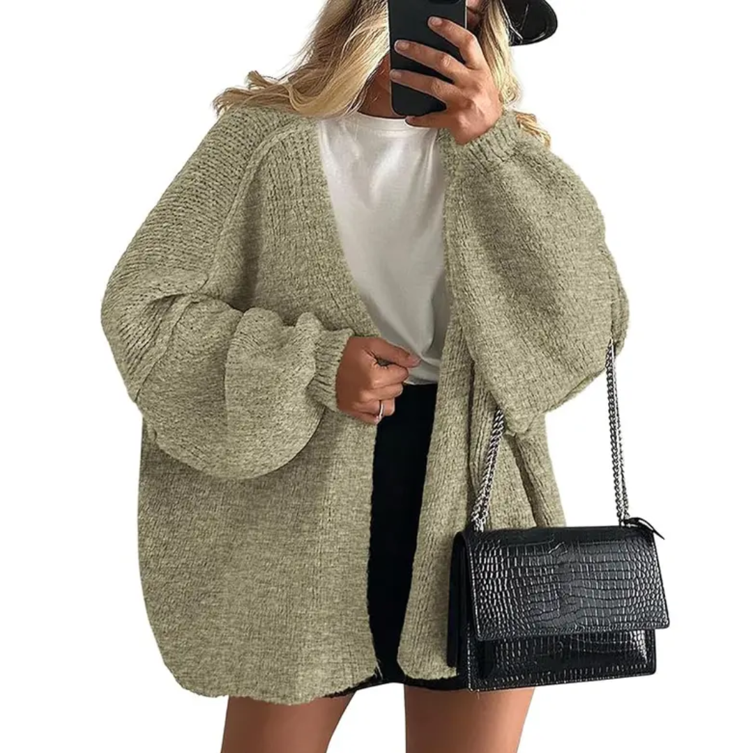 WRENLEY™ | – Cozy Oversized Open Front Cardigan Sweater