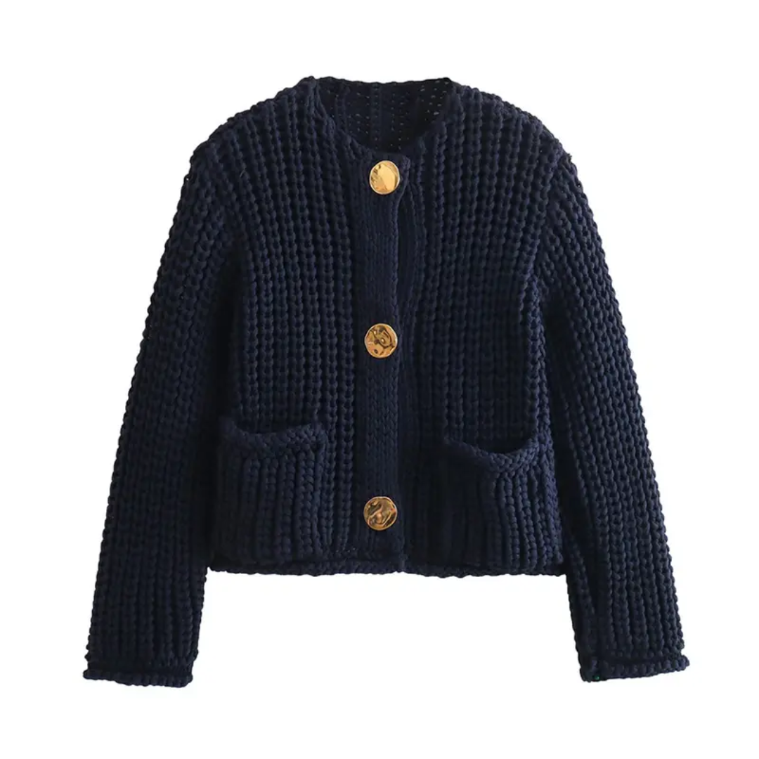 NOLA™ | – Cozy Chunky Knit Cropped Cardigan
