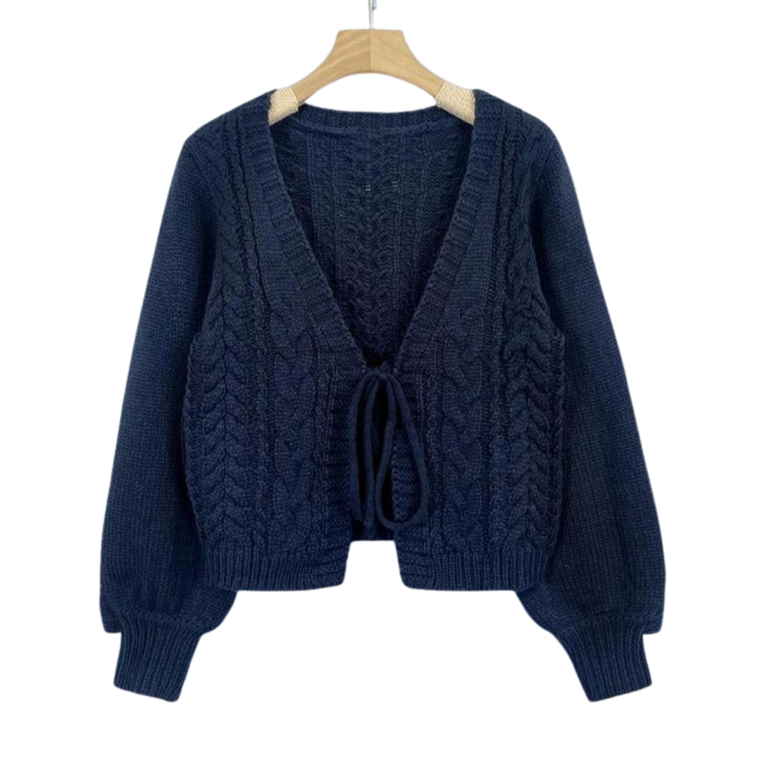 BEXLEY™ | – Cozy Cable Knit Tie-Front Cardigan
