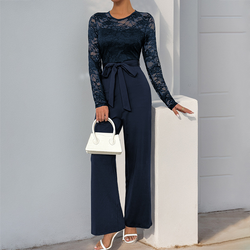 Phyllis™ | Lace Bell Sleeve Jumpsuit