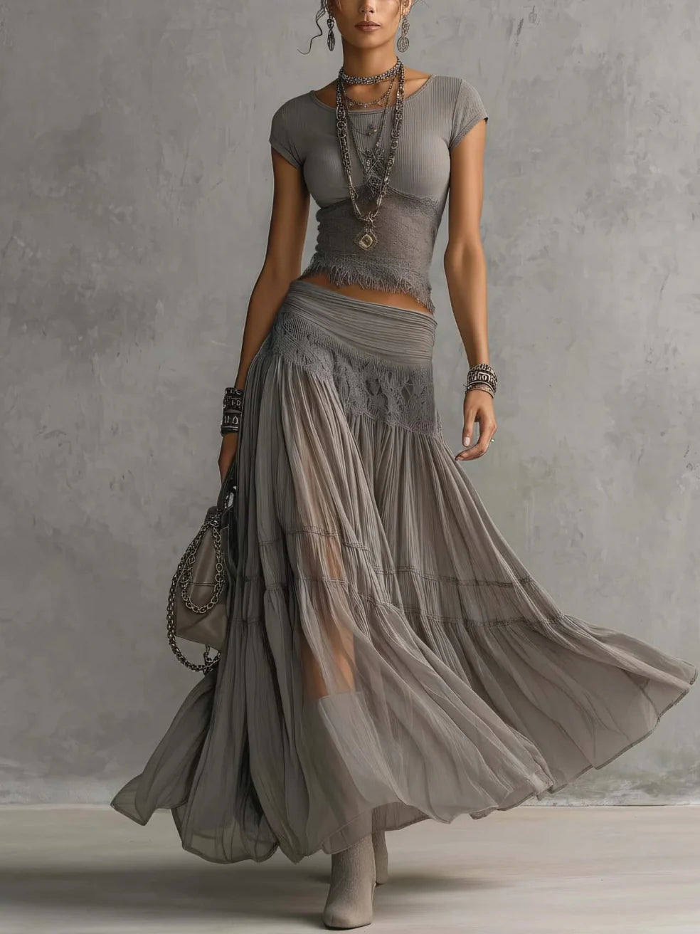 Ellys™ | Maxi Skirt Set