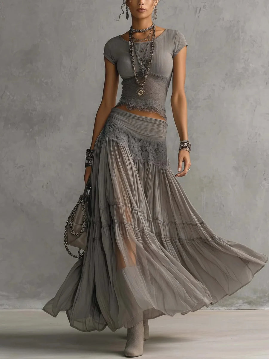 Ellys™ | Maxi Skirt Set
