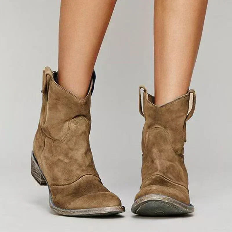 Harley™ | Vintage Cowboy Ankle Boots
