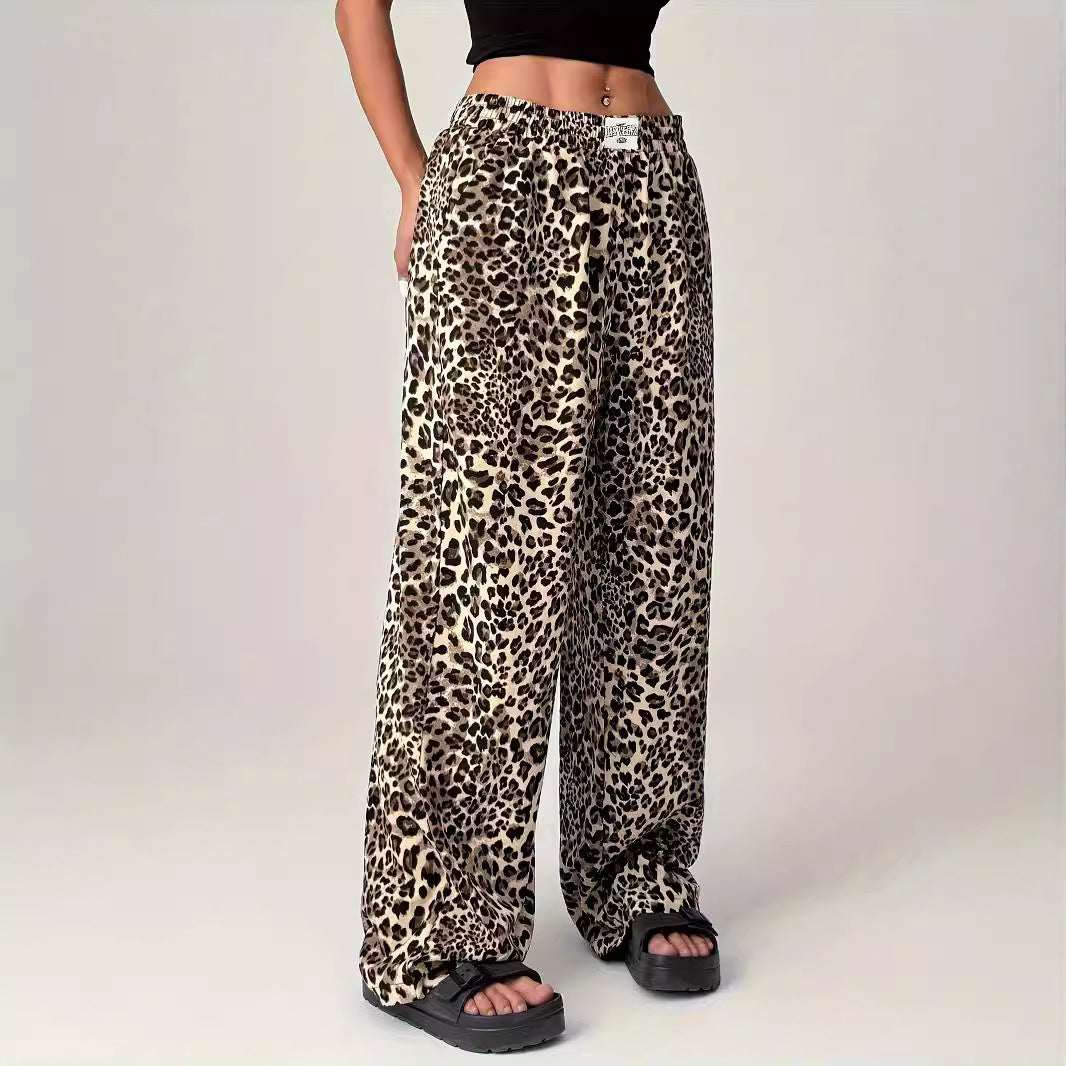 LIEZEL™ | – Comfy Straight-Leg Leopard Print Pants