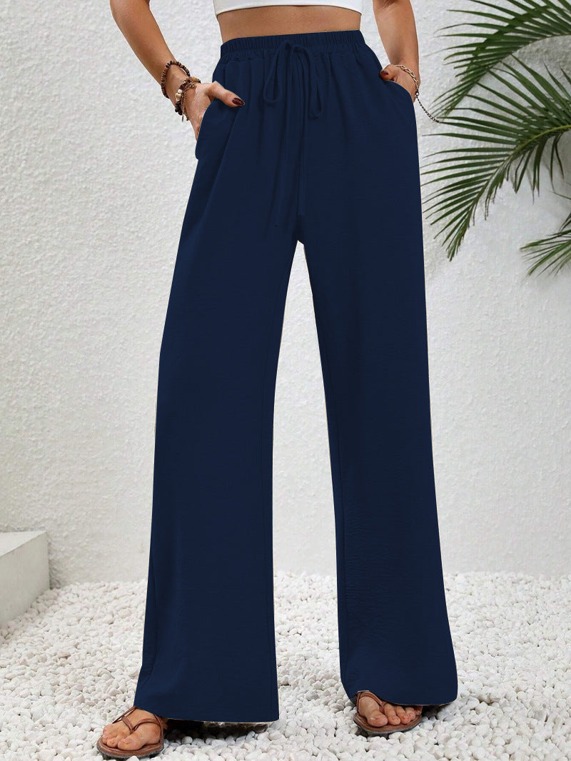 NIKU™ | - Casual Wide Leg Drawstring Pants