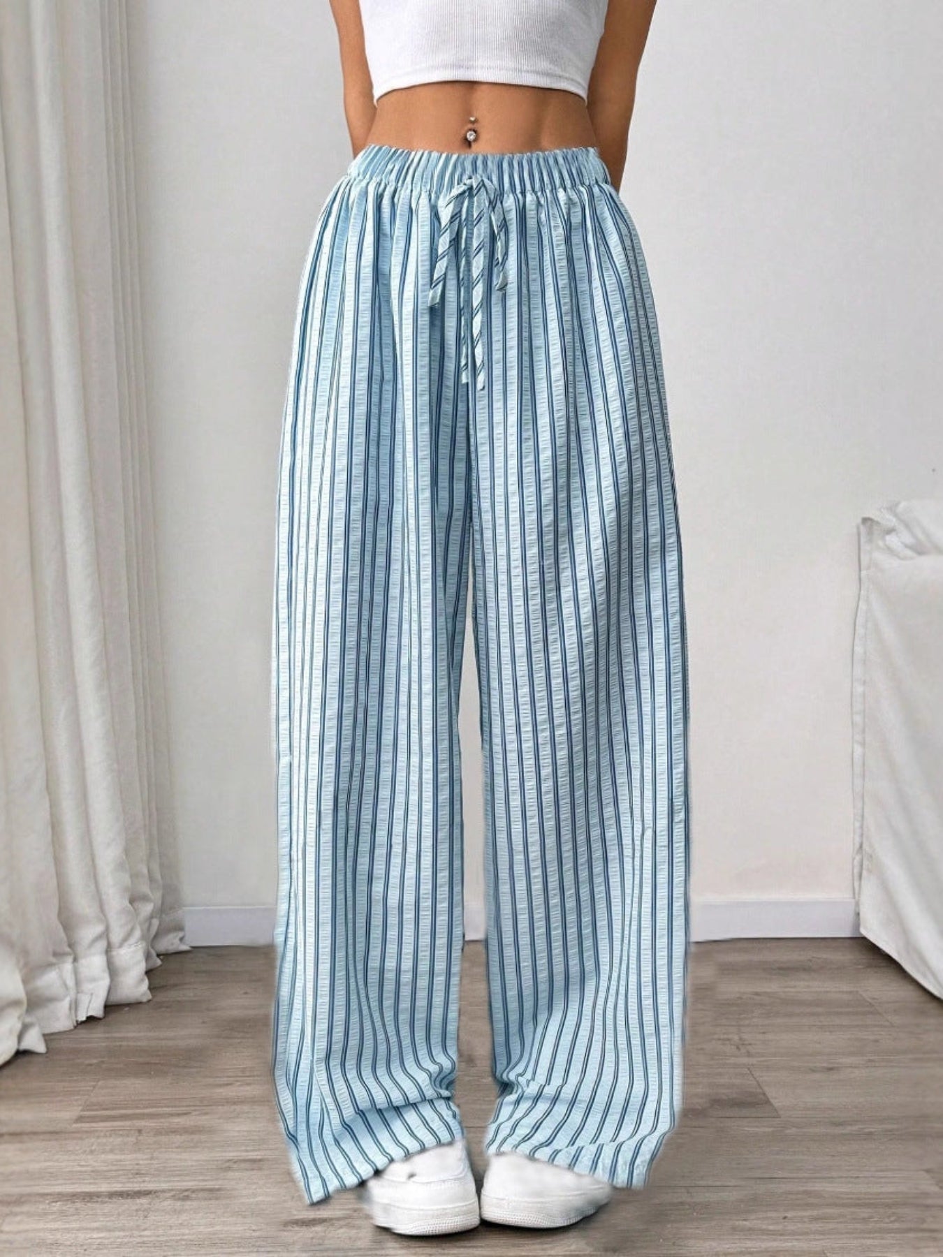 TAITE™ | - Simple Summer Striped Relaxed Fit Buttom