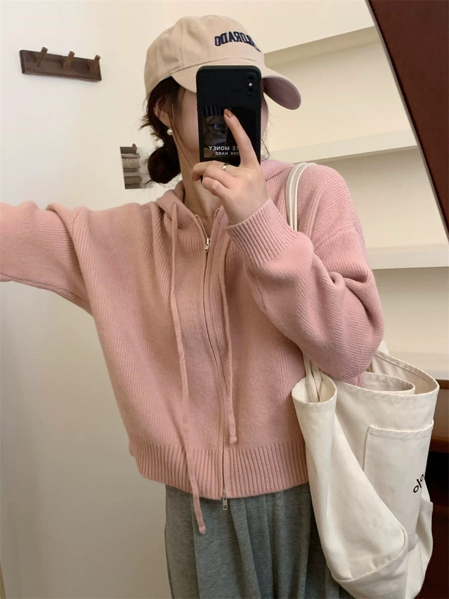 ARLENE™ | – Cozy Long Sleeve Hooded Cardigan