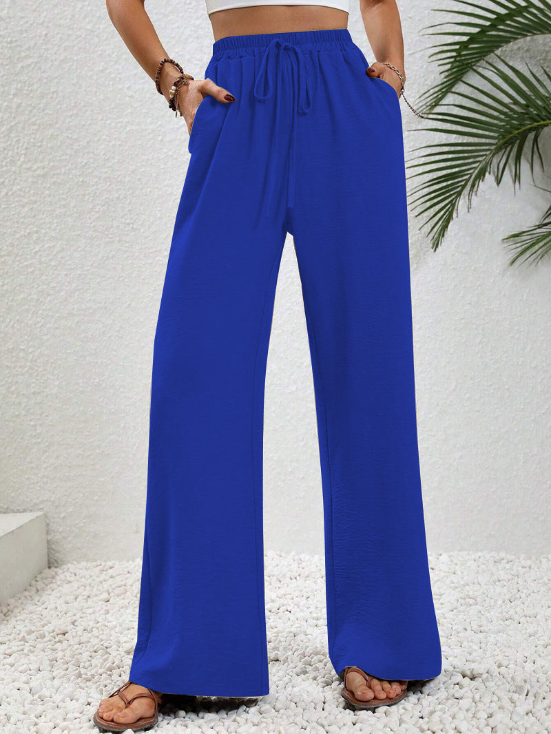 NIKU™ | - Casual Wide Leg Drawstring Pants
