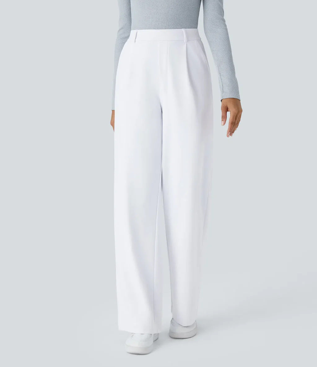 CHARMIE™ | - Casual High Waist Straight Leg Pants