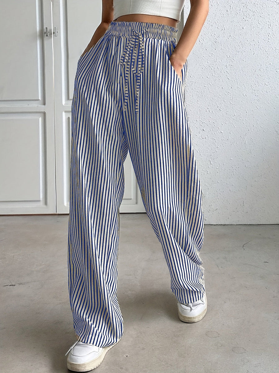 TAITE™ | - Simple Summer Striped Relaxed Fit Buttom