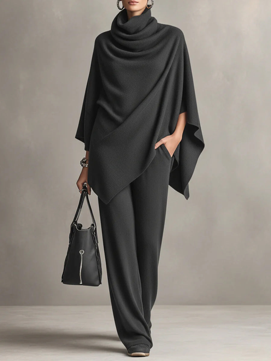 Sarina™ | Elegant Drape Two-Piece Set