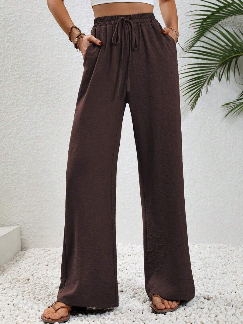 NIKU™ | - Casual Wide Leg Drawstring Pants