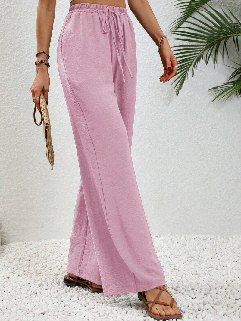 NIKU™ | - Casual Wide Leg Drawstring Pants
