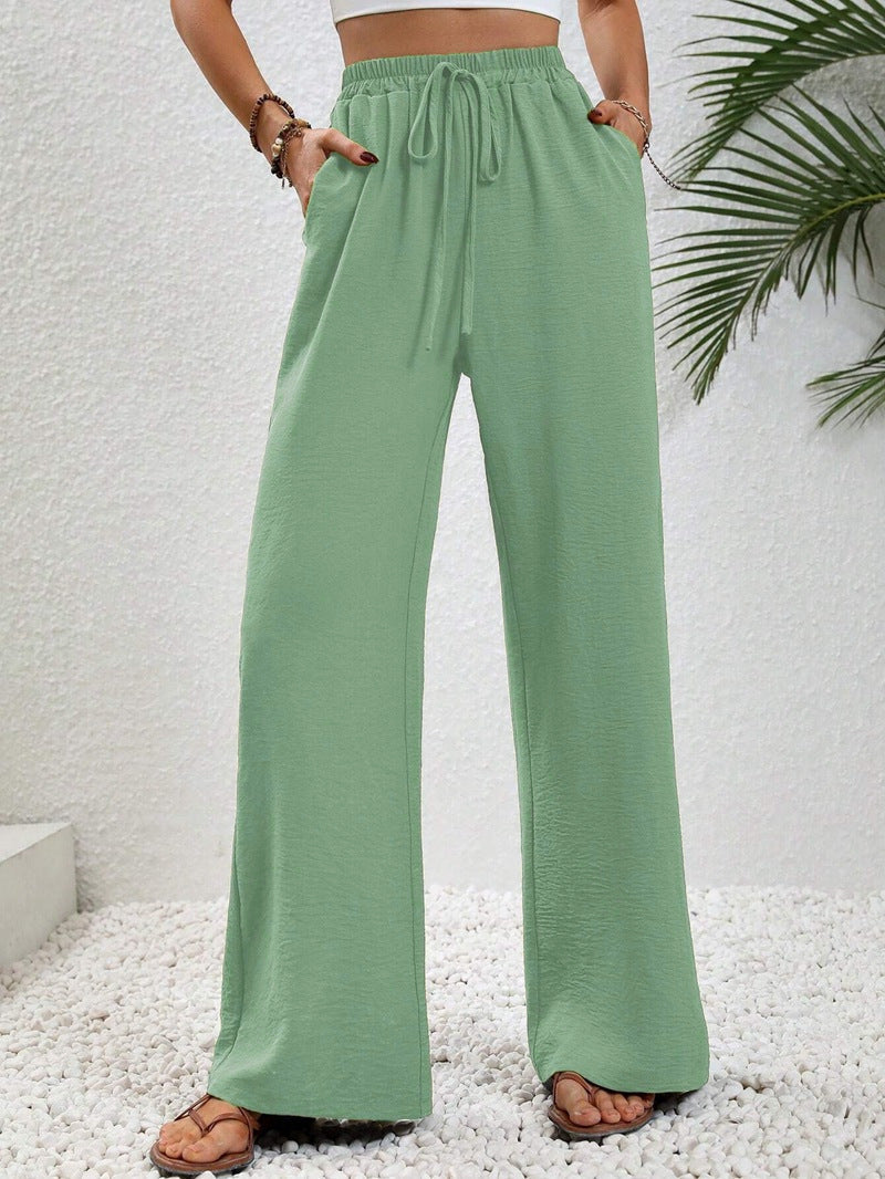 NIKU™ | - Casual Wide Leg Drawstring Pants