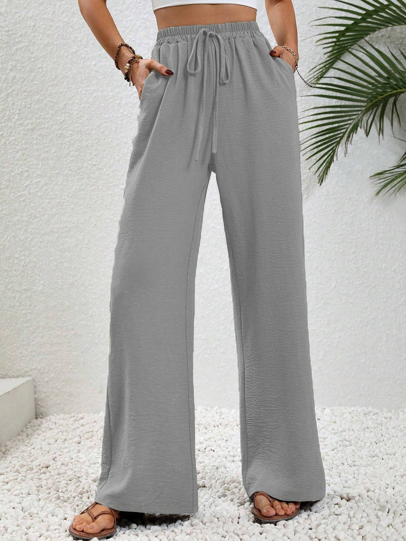 NIKU™ | - Casual Wide Leg Drawstring Pants