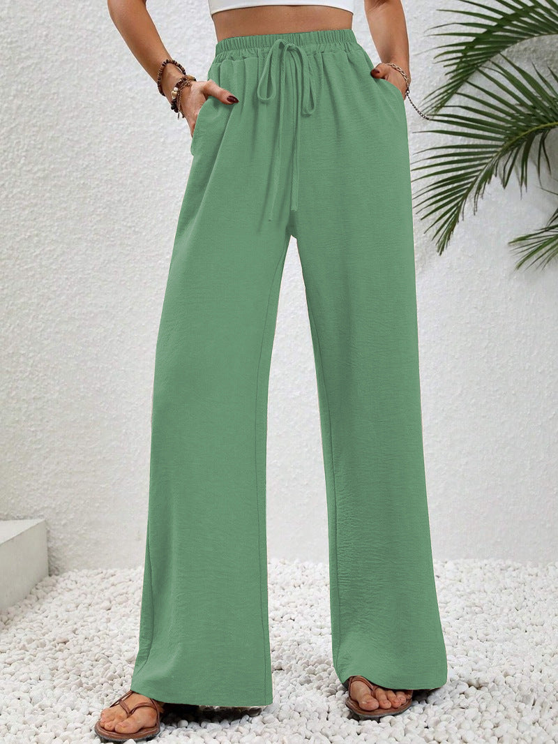 NIKU™ | - Casual Wide Leg Drawstring Pants