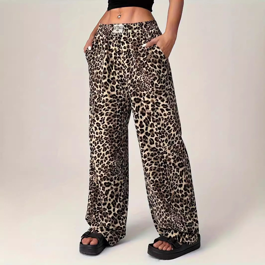 LIEZEL™ | – Comfy Straight-Leg Leopard Print Pants