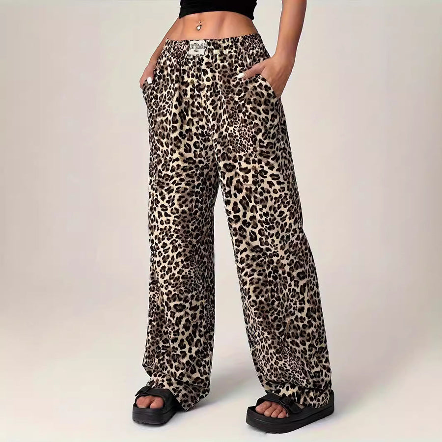LIEZEL™ | – Comfy Straight-Leg Leopard Print Pants