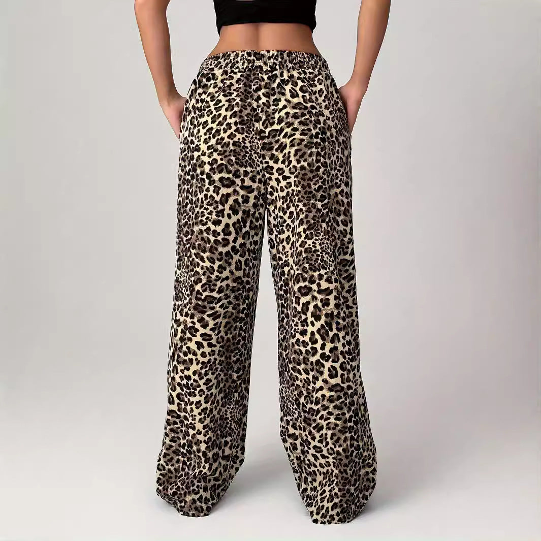 LIEZEL™ | – Comfy Straight-Leg Leopard Print Pants