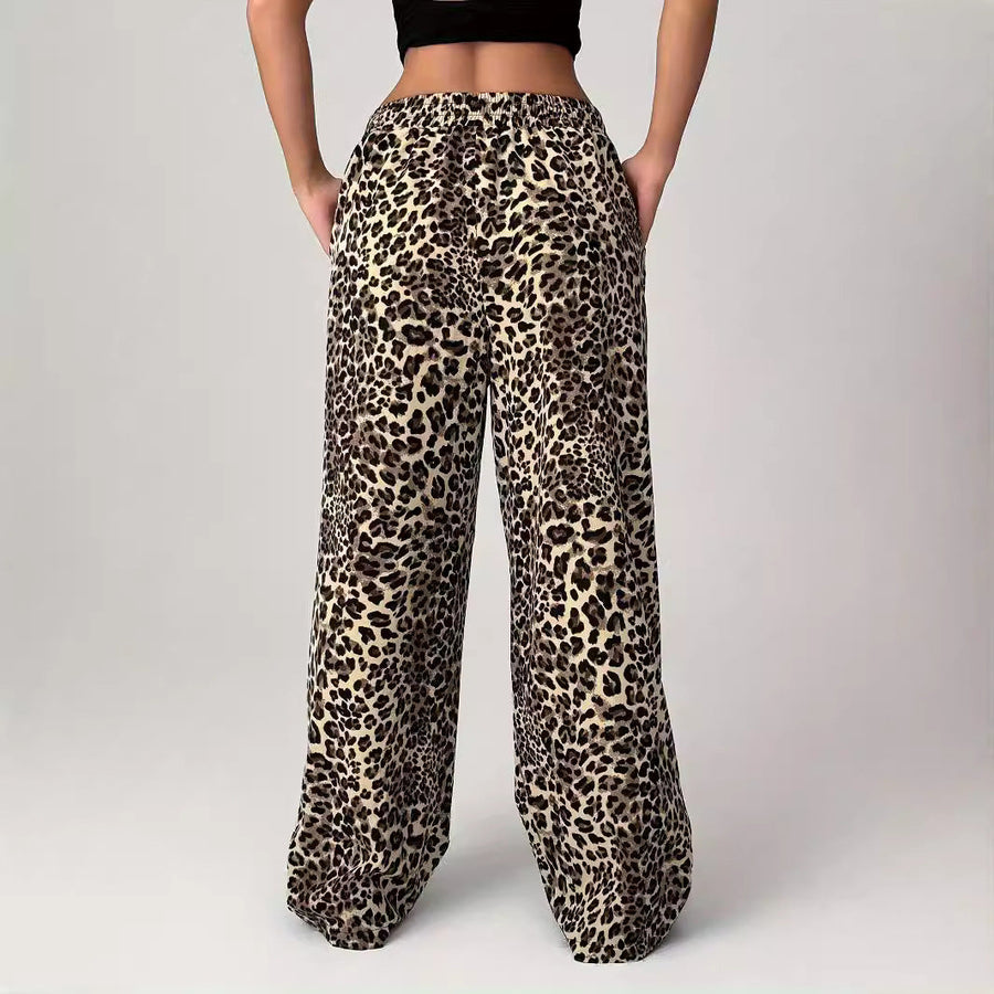 LIEZEL™ | – Comfy Straight-Leg Leopard Print Pants