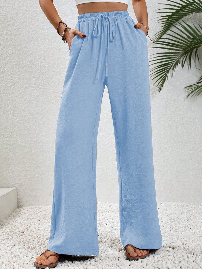 NIKU™ | - Casual Wide Leg Drawstring Pants